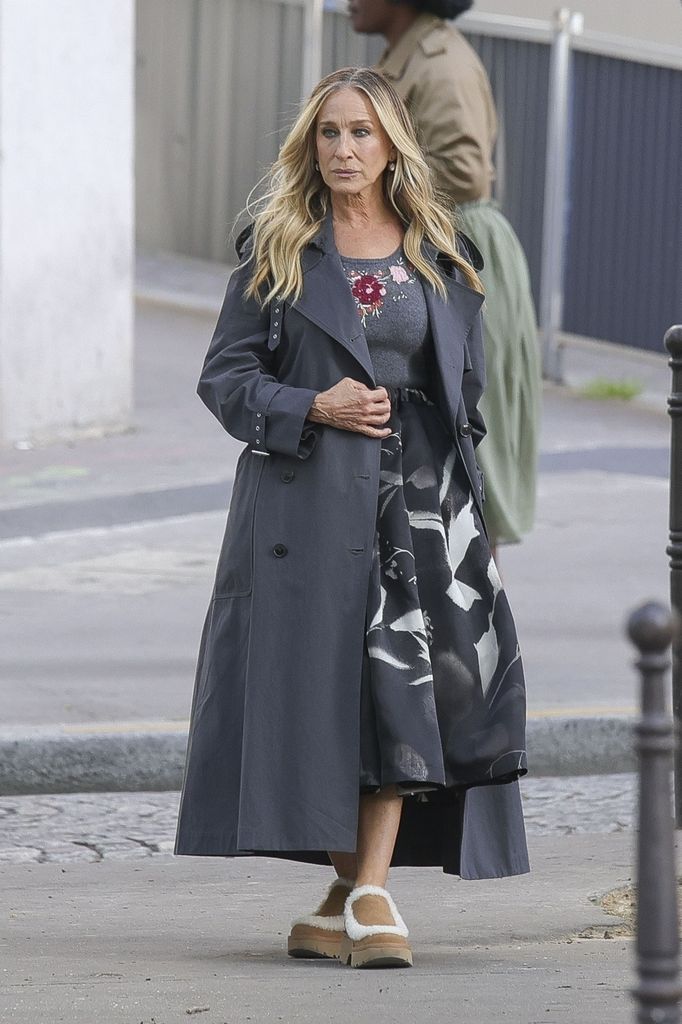 Sarah Jessica Parker di Uggs di Paris