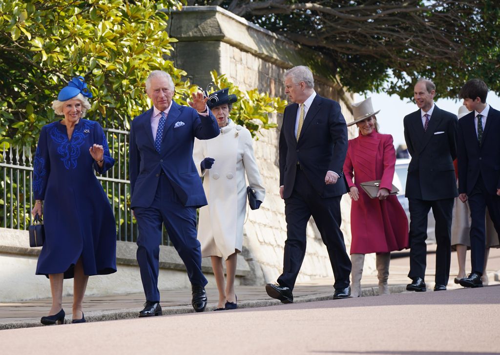 The King and Queen Consort attended the service with other senior royals