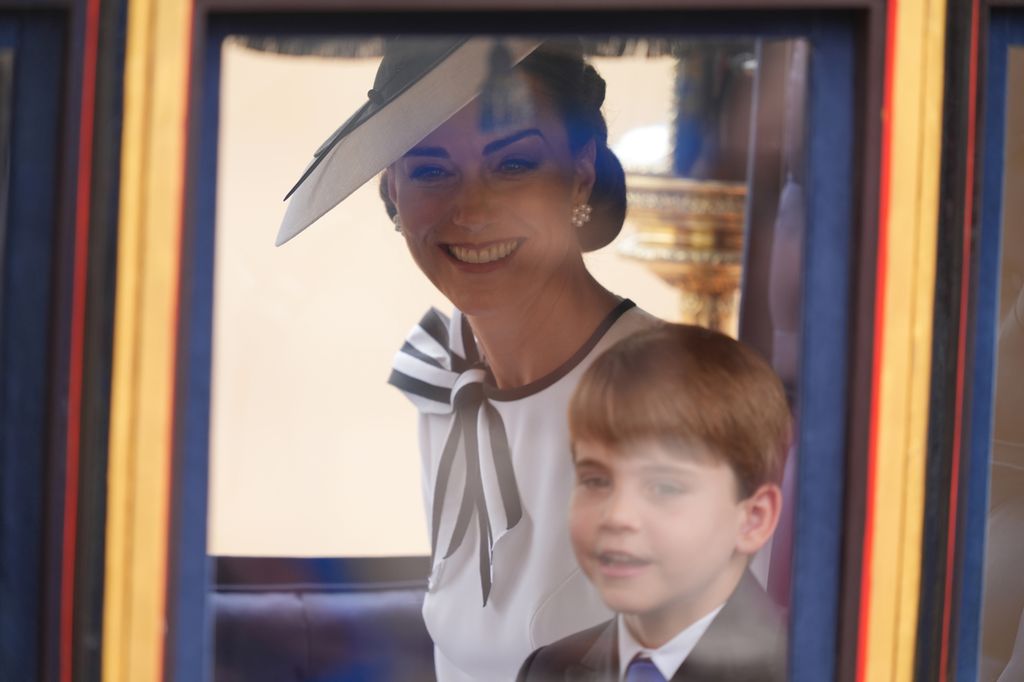 La princesse de Galles et le prince Louis arrivent pour la cérémonie Trooping the Colour au Horse Guards Parade