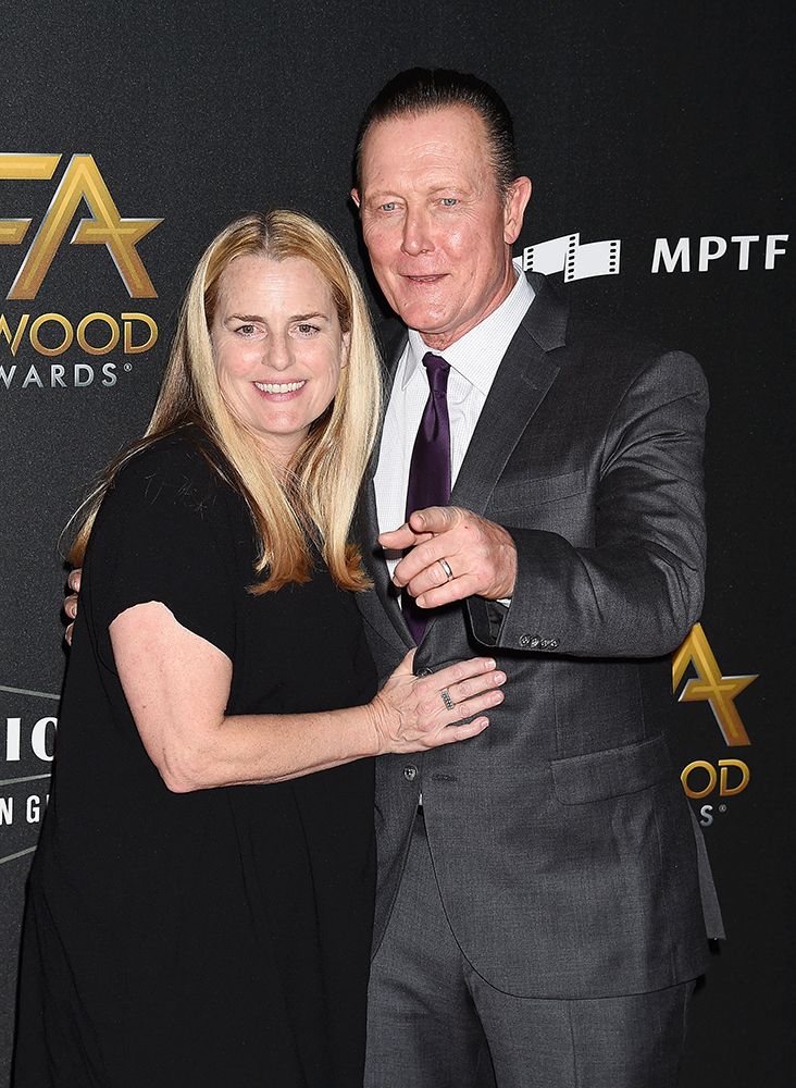 Robert Patrick posing with his wife Barbara