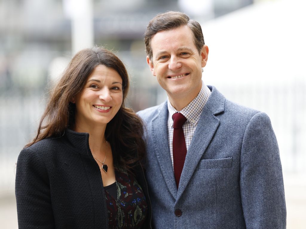 Matt and Nicola looked so happy as they stepped out at Westminster Abbey