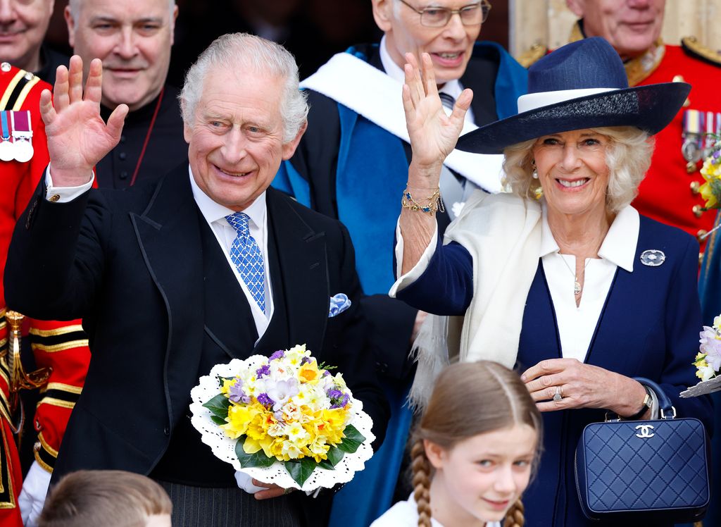 The royal couple attending the Royal Maundy Service 
