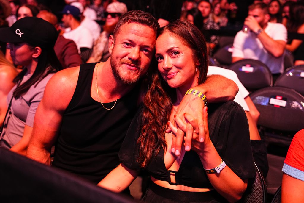 Dan Reynolds and Minka Kelly at the UFC 303 event