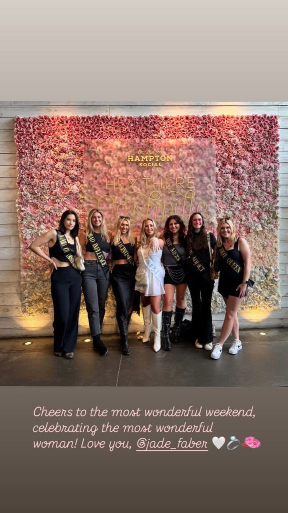 Ella Travolta shares photos from a friend's bachelorette weekend in Nashville on Instagram Stories