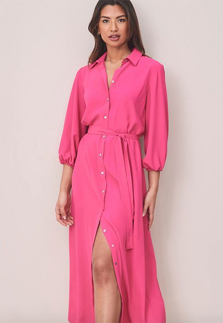Lipsy pink maxi dress