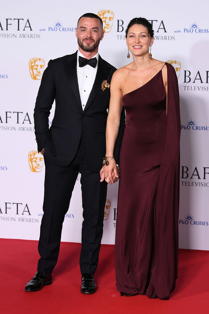 Emma and Matt Willis pose during the 2024 BAFTA Television Awards 