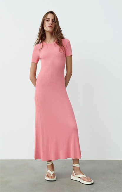 zara dress pink