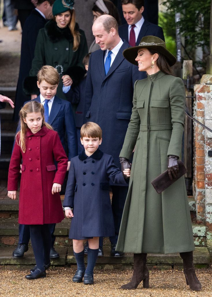 Prince William and Kate Middleton with their three children