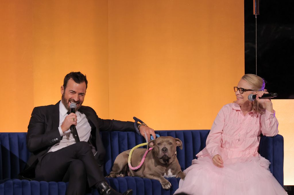 Justin Theroux, Amy Sedaris and his dog Kuma co-hosted the Humane Society's To the Rescue! Gala, held November 3 at Cipriani 42nd Street.