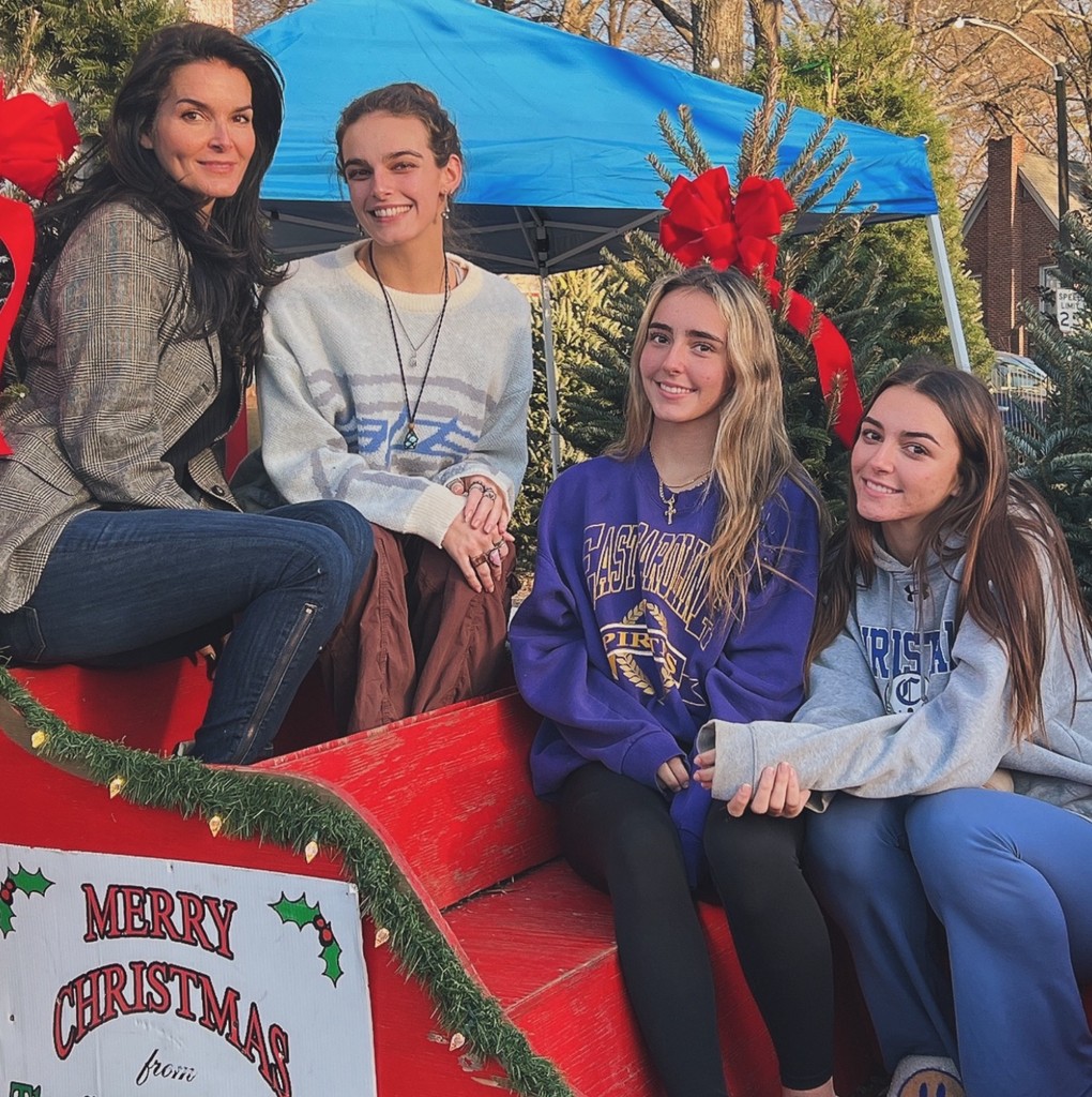 Photo shared by Angie Harmon on Instagram with her three daughters, Finley, Avery and Emery