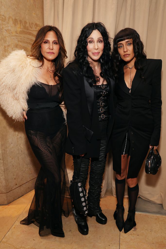 Laurie Lynn Stark, Cher and Jesse Jo Stark at the Pre-GRAMMY Gala 
