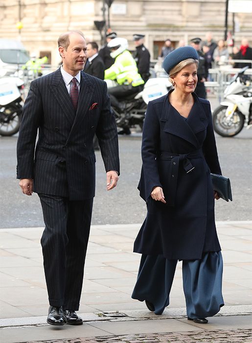 Sophie Wessex At Westminster Abbey Royal Recycles Emilia Wickstead Blue Jumpsuit Hello 7568