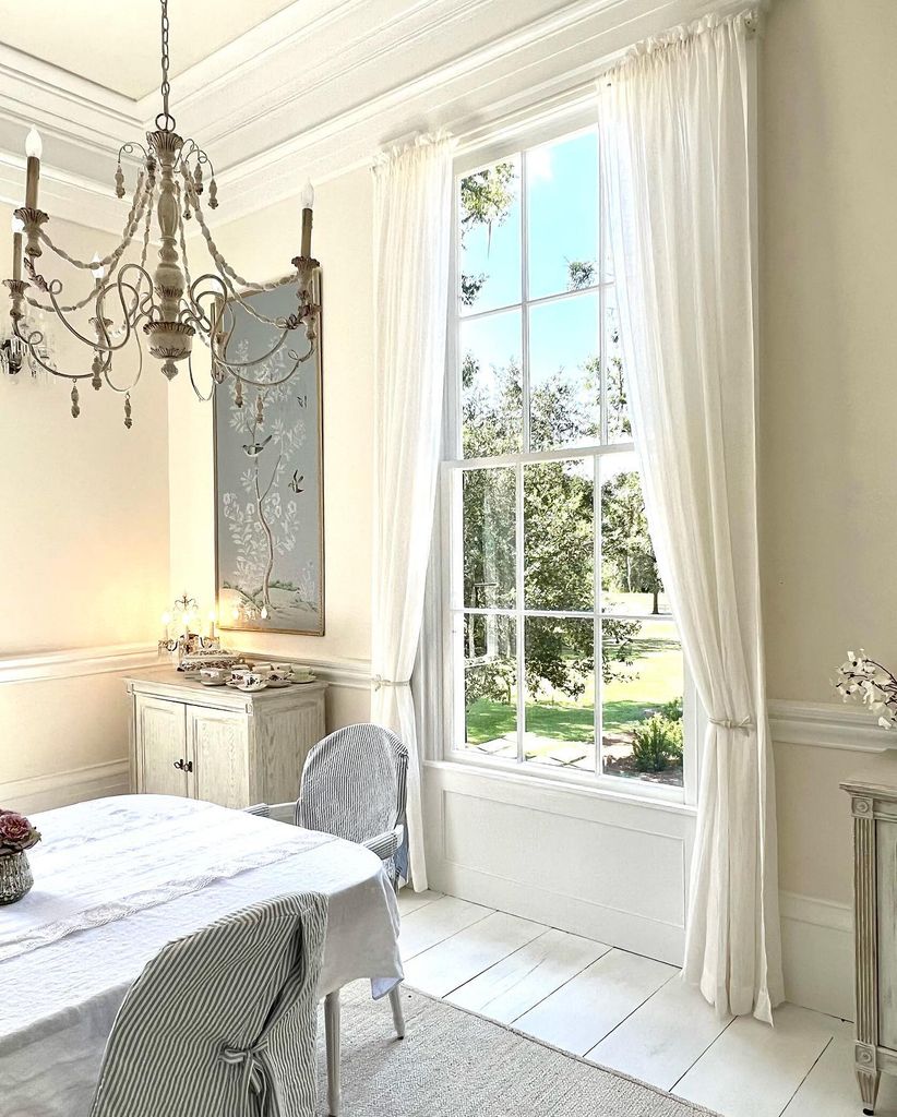 bright dining room