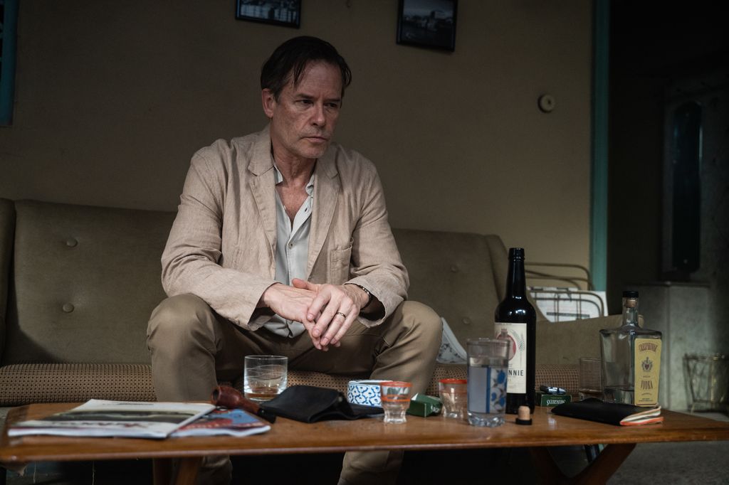 Guy Pearce as Kim Philby in A Spy Among Friends