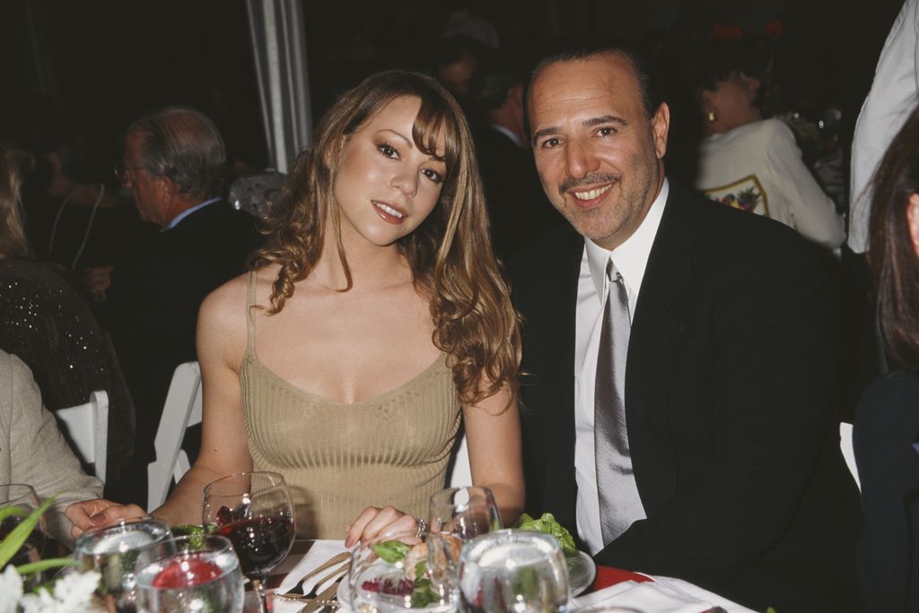 L'auteur-compositeur-interprète américain Mariah Carey et son mari, American Music Executive, Tommy Mottola, assistent au «Salute to American Heroes Gala», 1995.