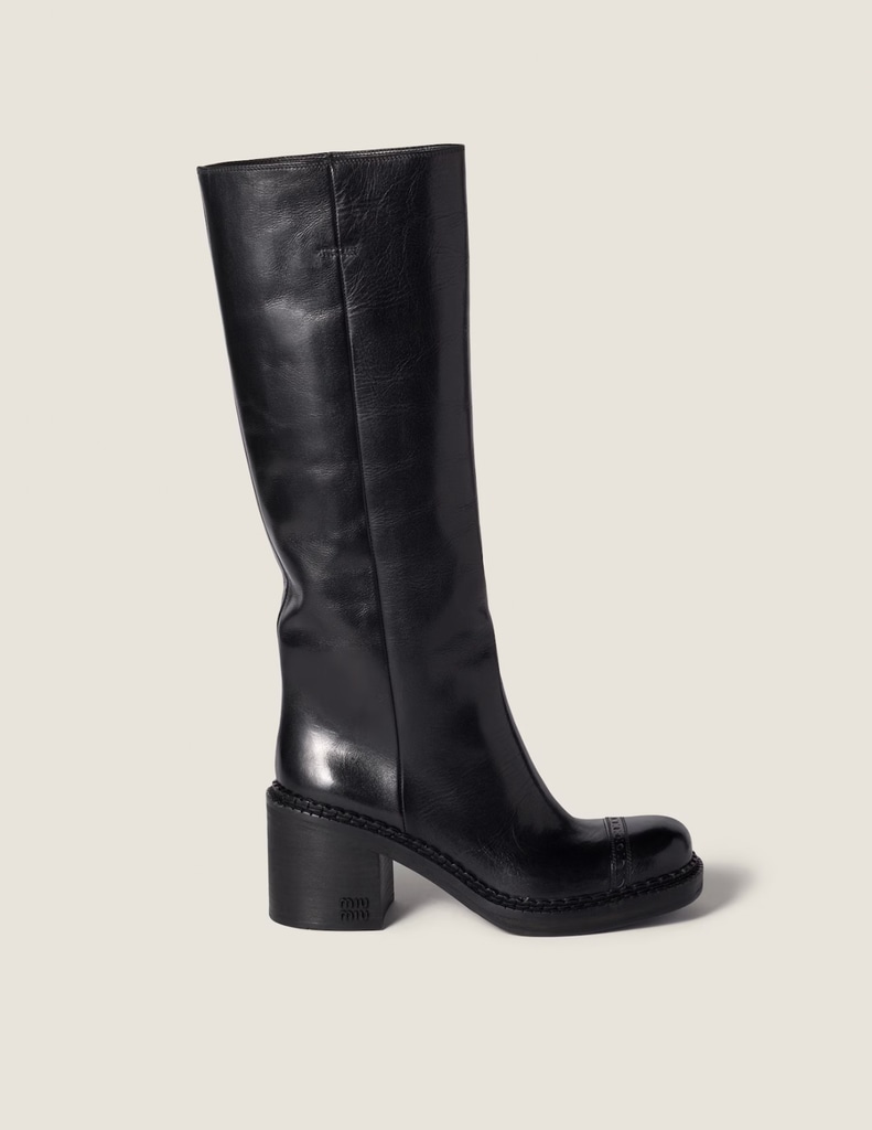 Leather boots
miu miu