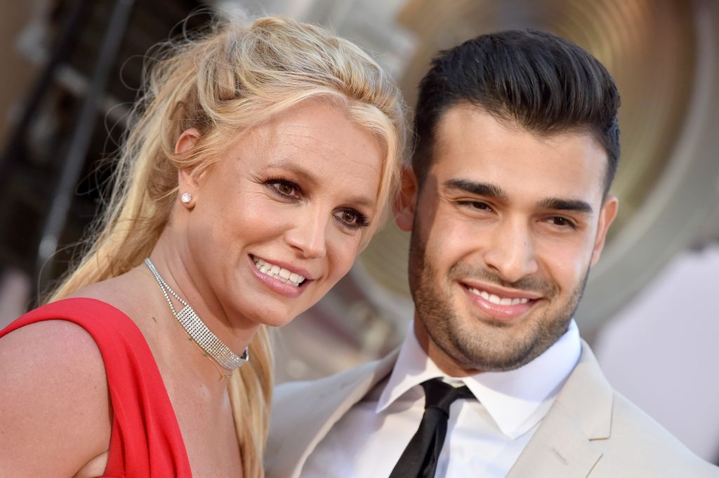 Britney Spears and Sam Asghari attend Sony Pictures' "Once Upon a Time ... in Hollywood" Los Angeles Premiere on July 22, 2019 in Hollywood, California. (Photo by Axelle/Bauer-Griffin/FilmMagic)