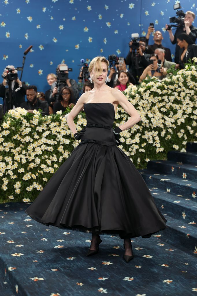 Nicole Kidman attends the 2025 Met Gala Celebrating "Superfine: Tailoring Black Style" at Metropolitan Museum of Art on May 05, 2025 in New York City. (Photo by Michael Loccisano/GA/The Hollywood Reporter via Getty Images)