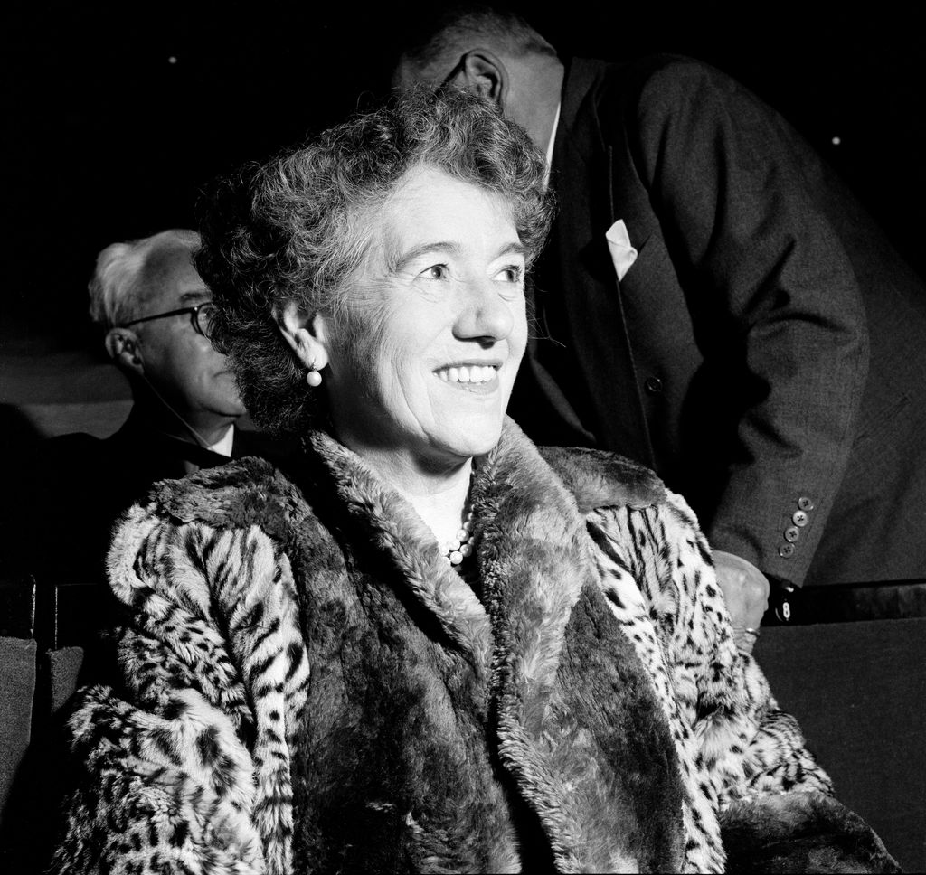 Children's Author Enid Blyton watching auditions for production of Noddy in Toyland in 1957