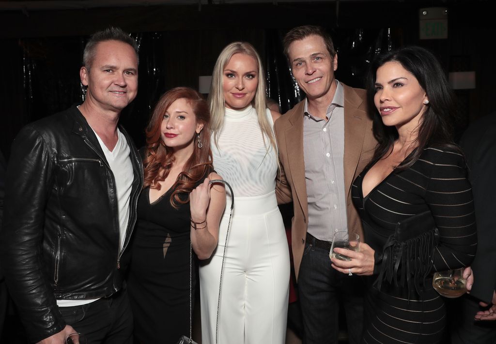 Amazon Studios Head Roy Price, Lila Feinberg, Lindsey Vonn, WME's Patrick Whitesell and Lauren Sanchez attend Jeff Bezos and Matt Damon's "Manchester By The Sea" Holiday Party on December 3, 2016 in Los Angeles, California.