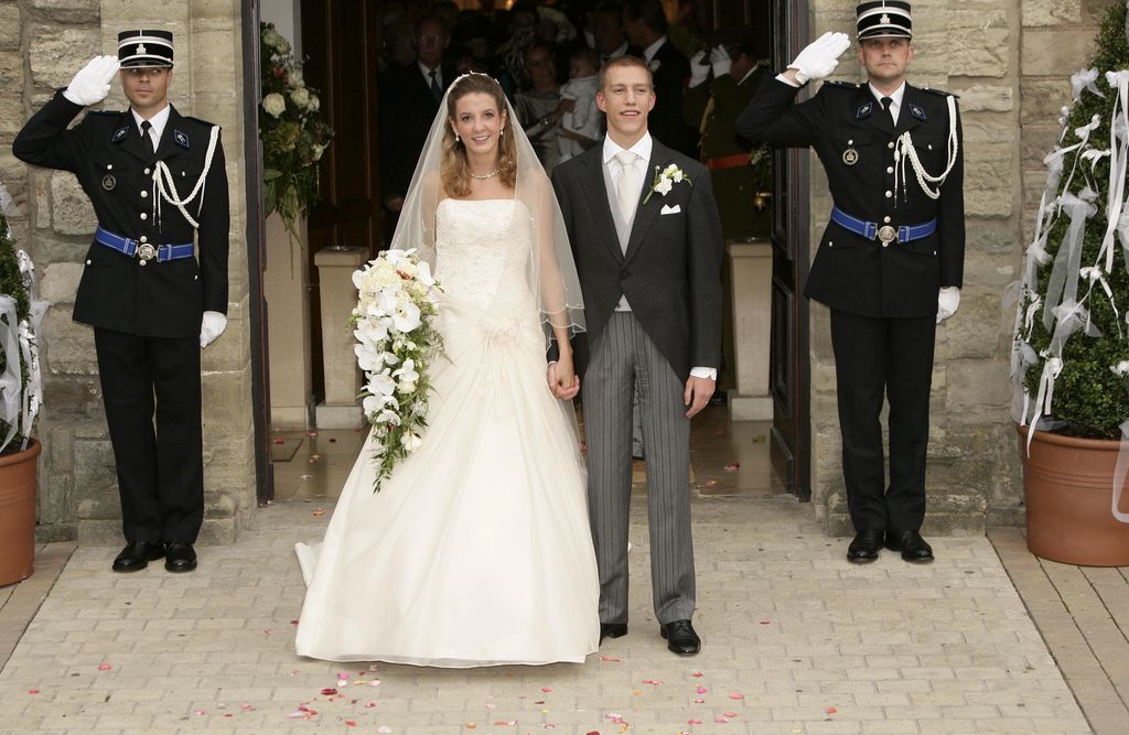 Tessy Anthony and husband Louis of Luxembourg on their wedding day
