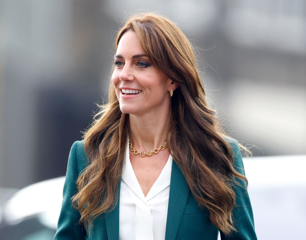 Kate Middleton in a green outfit
