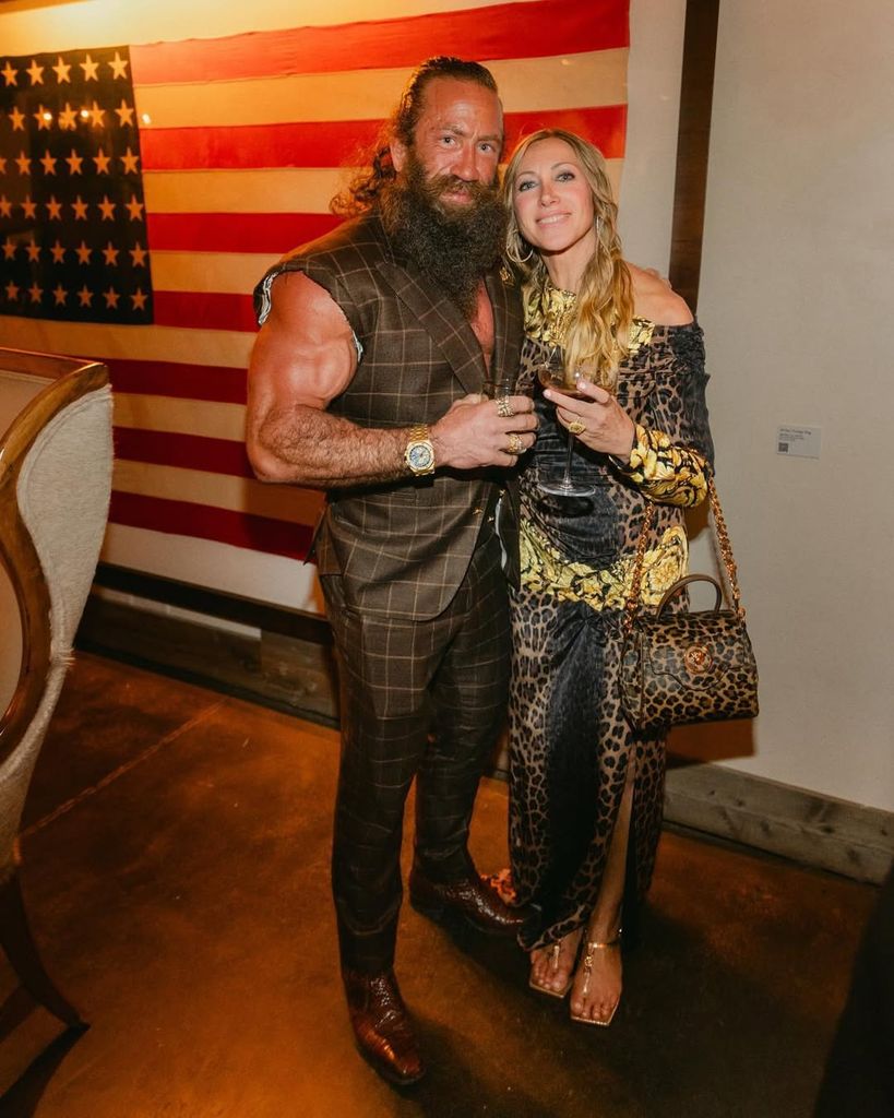 The Liver King and his wife at an event