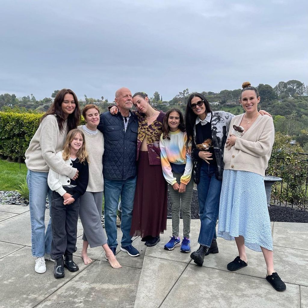 Bruce Willis and Demi Moore's blended family
