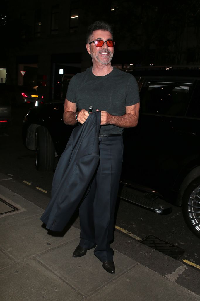 Simon Cowell seen attending Griselda - VIP TV screening at The May Fair Hotel on January 10, 2024 in London, England