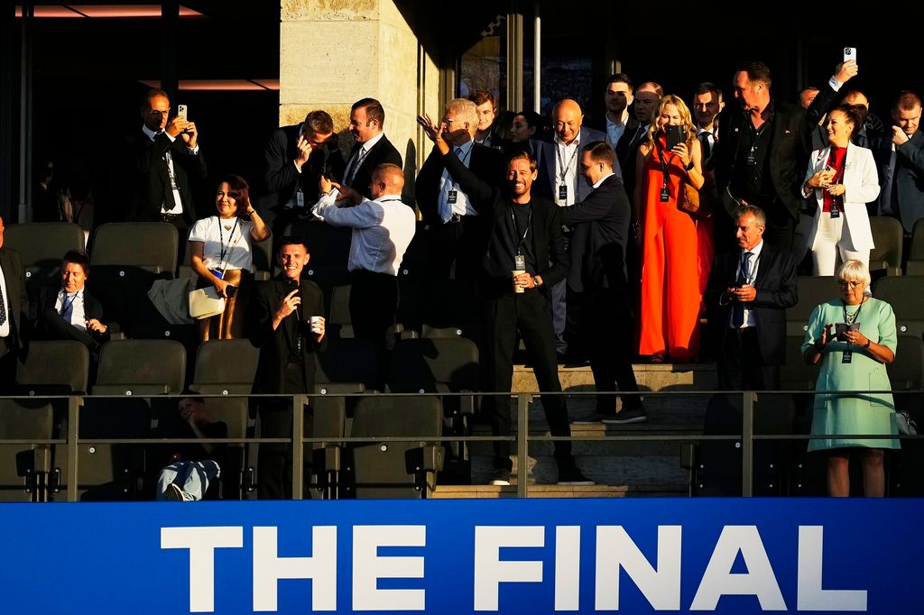 Peter Crouch at the UEFA EURO 2024 final match between Spain and England at Olympiastadion on July 14, 2024 in Berlin, Germany