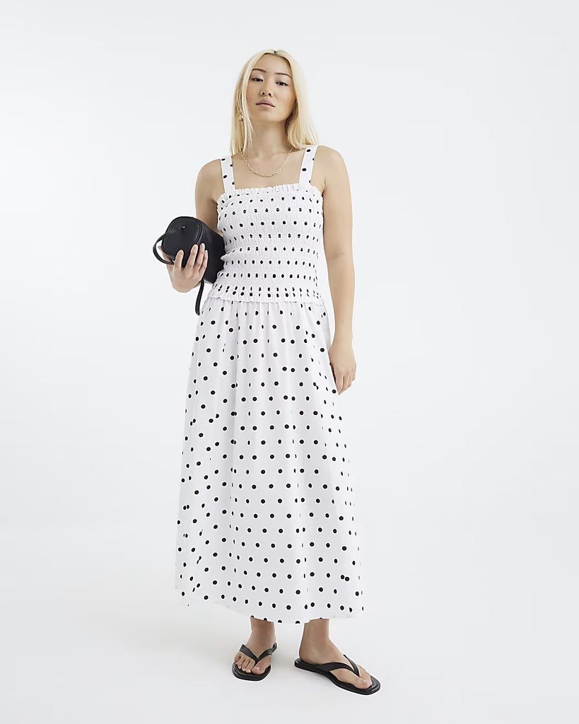 River Island polka dot dress