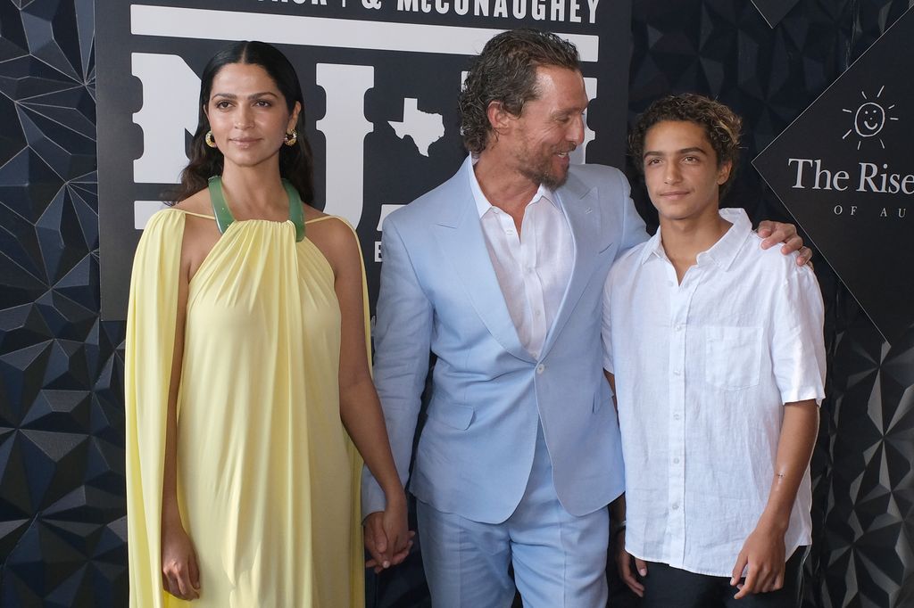 Matthew McConaughey and teen son Levi make emotional appearance for ...