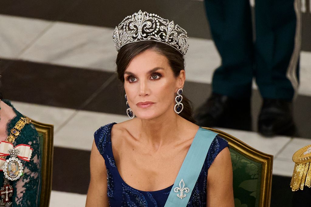 The mother-of-two chose to wear the stunning Tiara de Lis