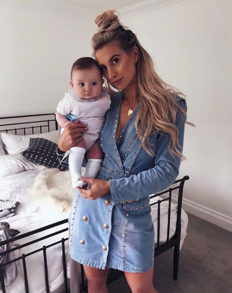 Ferne McCann and daughter Sunday