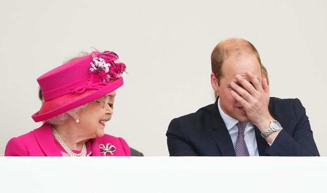 queen laughing william