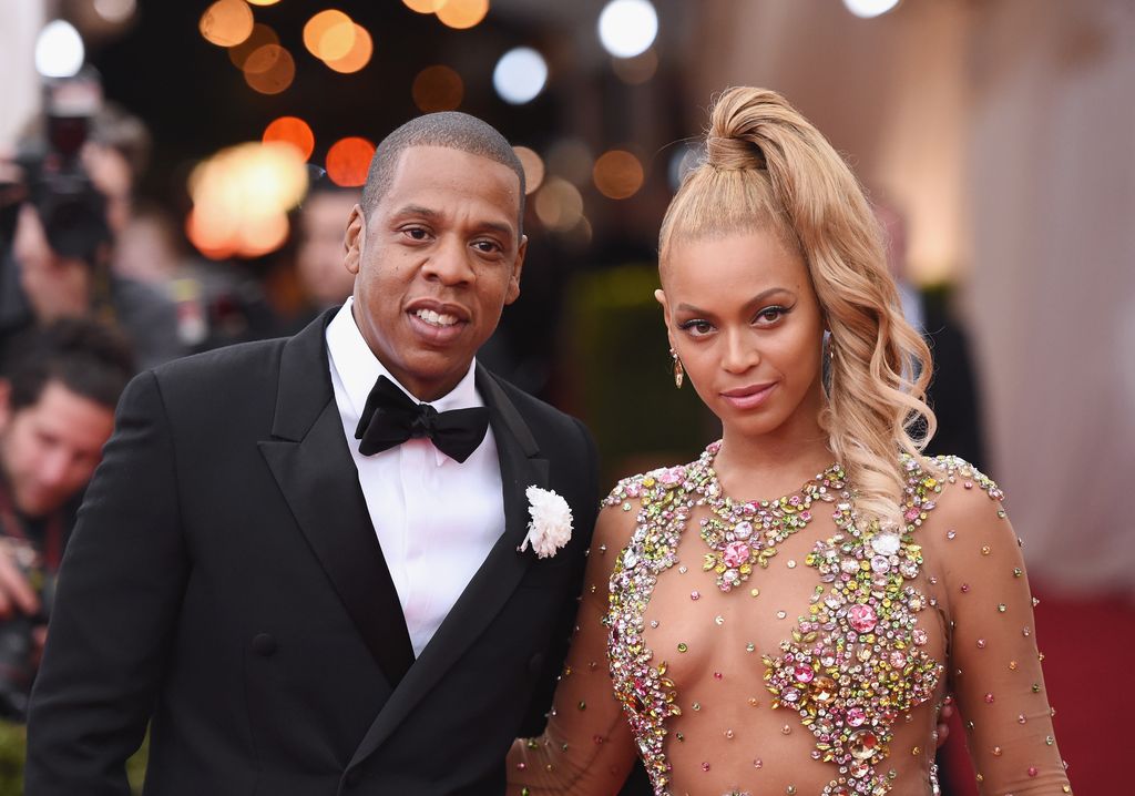 Jay Z and Beyonce attend the "China: Through The Looking Glass" Costume Institute Benefit Gala at the Metropolitan Museum of Art on May 4, 2015 in New York City.