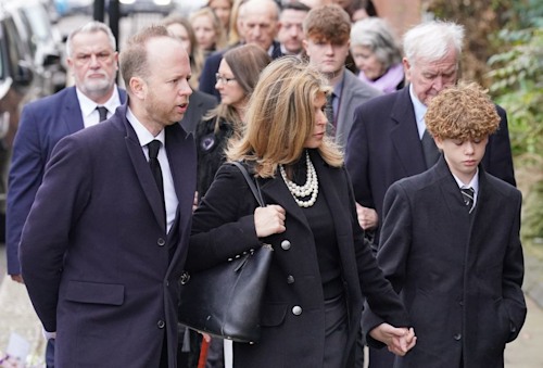 Kate Garraway held onto her son Billy's hand