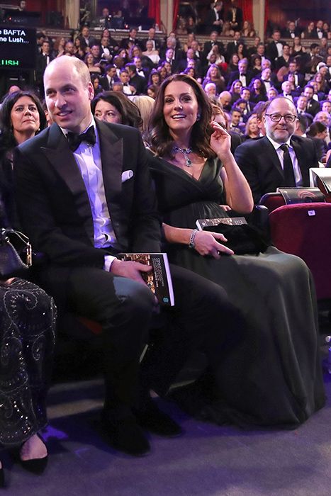 kate middleton and prince william at baftas 2018