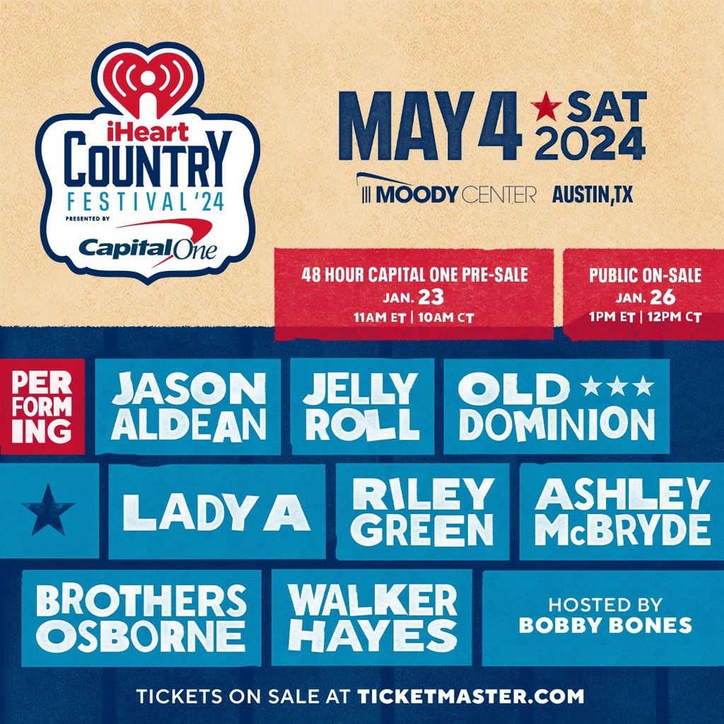 iheart country music festival lineup 2024