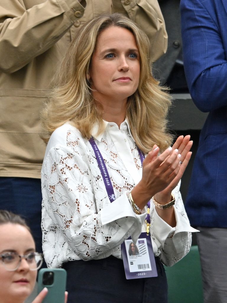 Andy Murray's wife showed off her billowing blonde locks
