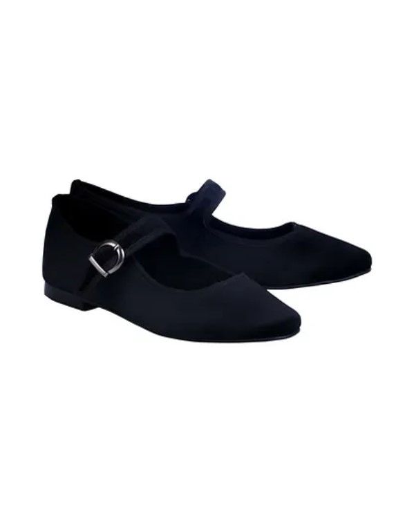 Moi Shoes - Black Velvet Mary Jane