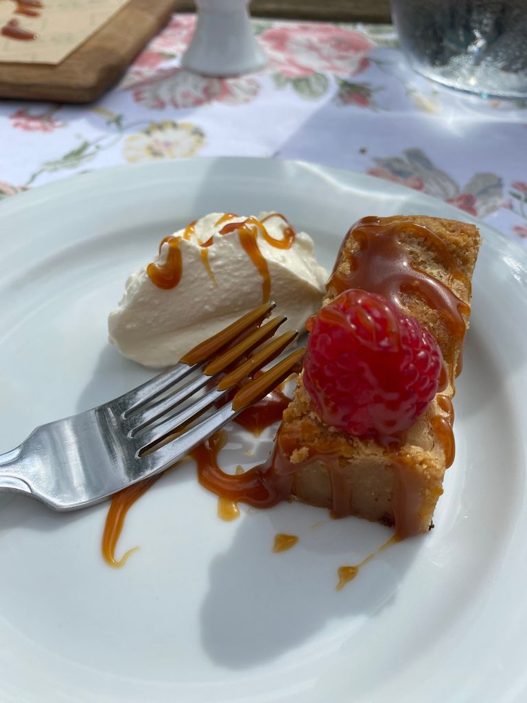 Dessert is served by White Birch Manor