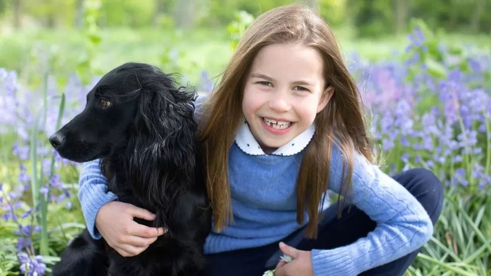 Charlotte aged 7 with her adorable dog Orla
