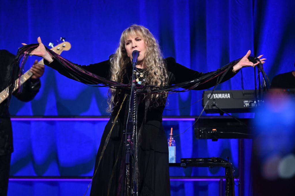 stevie nicks singing on stage