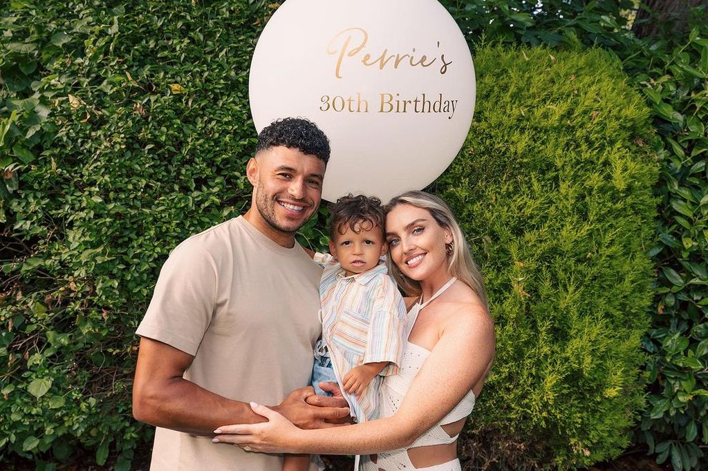 perrie, axel and alex celebrating the singer's birthday 