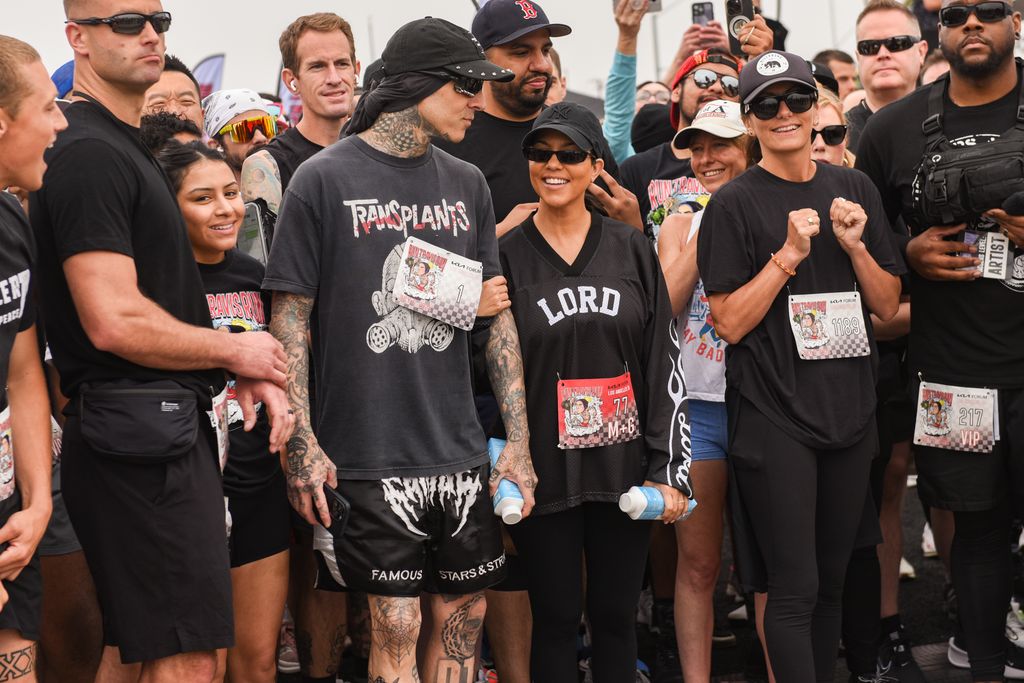 Kourtney supported Travis at his first Run Travis Run event Inglewood, California earlier this month