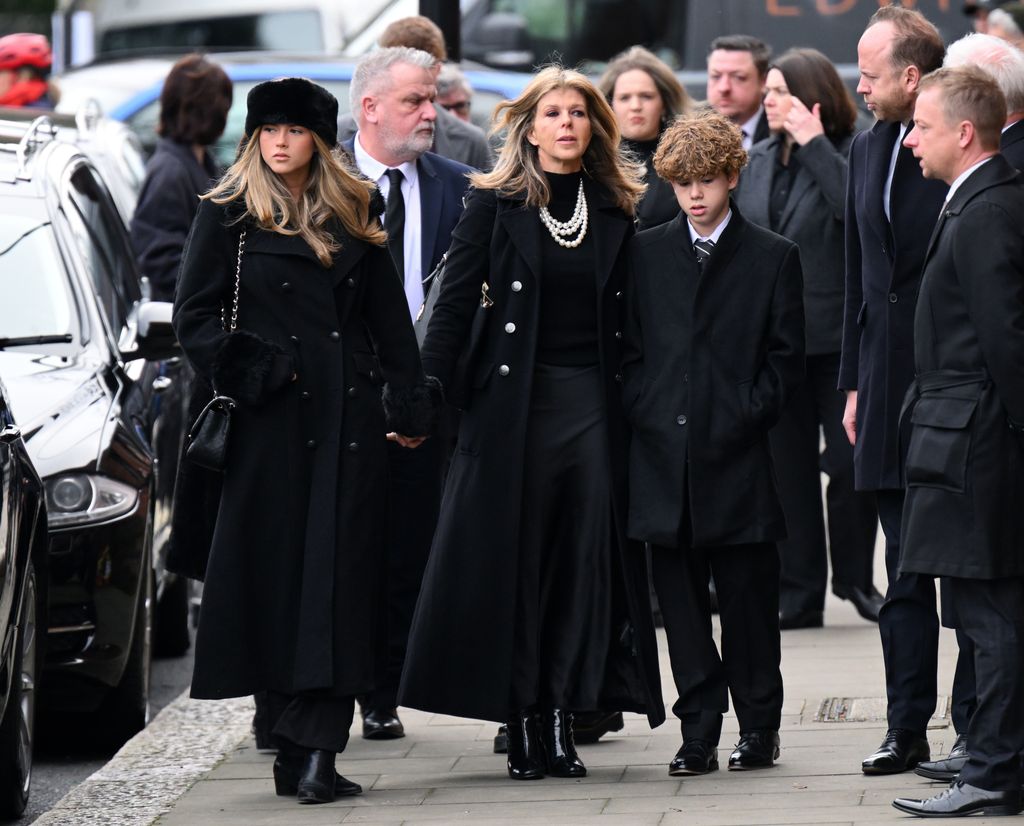 Kate and her family attended the funeral in February of last year