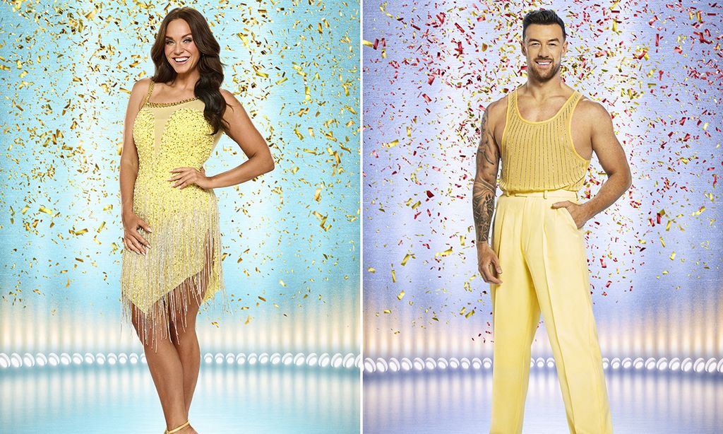 Split image of Vicky Pattison and Kai Widdrington