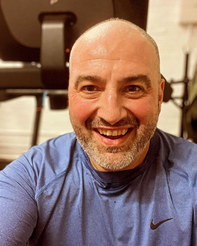 Wynne Evans's sweaty gym selfie