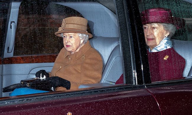 The Queen pictured with Lady Susan Hussey in 2020